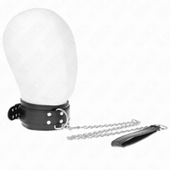 Comprar KINK - COLLAR CON CORREA 65 CM HEBILLAS PLATEADAS AJUSTABLE 33-46 CM X 5.5 CM al mejor precio - Envíos Discretos
