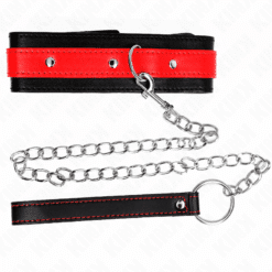 Comprar KINK - COLLAR CON CORREA 65 CM ROJO AJUSTABLE 36-43 CM X 5 CM al mejor precio - Envíos Discretos