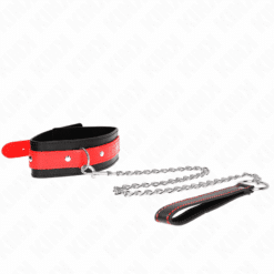 Comprar KINK - COLLAR CON CORREA 65 CM ROJO AJUSTABLE 36-43 CM X 5 CM al mejor precio - Envíos Discretos