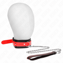 Comprar KINK - COLLAR CON CORREA 65 CM ROJO AJUSTABLE 36-43 CM X 5 CM al mejor precio - Envíos Discretos