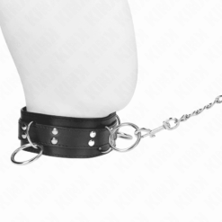 Comprar KINK - COLLAR CON CORREA 80 CM ESCLAVITUD 3 ANILLOS 53 X 5 CM al mejor precio - Envíos Discretos
