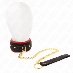 Comprar KINK - COLLAR CON CORREA DE TEJIDO LISO AJUSTABLE 33-48 CM X 5.7 CM al mejor precio - Envíos Discretos