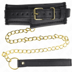 Comprar KINK - COLLAR CON CORREA ESPONJA IMITACIÓN CUERO MODELO 1 AJUSTABLE 37-54 CM X 3 CM al mejor precio - Envíos Discretos