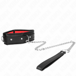 Comprar KINK - COLLAR CON CORREA ESPONJA IMITACIÓN CUERO MODELO 3 AJUSTABLE 37-54 CM X 3 CM al mejor precio - Envíos Discretos