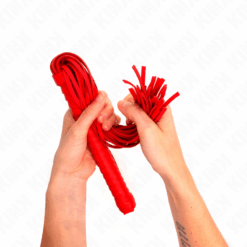 Comprar KINK - LÁTIGO CON MANGO TEXTURIZADO ROJO 48.5 CM al mejor precio - Envíos Discretos
