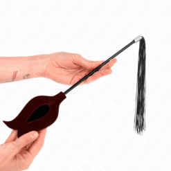 Comprar KINK - LÁTIGO DE BORLA DE SILICONA CON FORMA DE ROSA 45 CM al mejor precio - Envíos Discretos