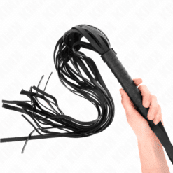 Comprar KINK - LÁTIGO DE COLA LARGA Y MANGO CORTO NEGRO 70 CM al mejor precio - Envíos Discretos
