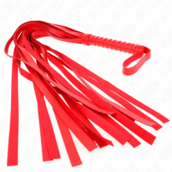 Comprar KINK - LÁTIGO DE COLA LARGA Y MANGO CORTO ROJO 70 CM al mejor precio - Envíos Discretos