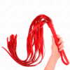 Comprar KINK - LÁTIGO DE COLA LARGA Y MANGO CORTO ROJO 70 CM al mejor precio - Envíos Discretos