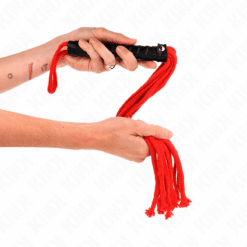 Comprar KINK - LÁTIGO DE CUERDA ROJO 56 CM al mejor precio - Envíos Discretos