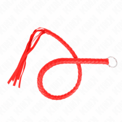 Comprar KINK - LÁTIGO DE SERPIENTE CON ANILLO DE MANO ROJO 65 CM al mejor precio - Envíos Discretos