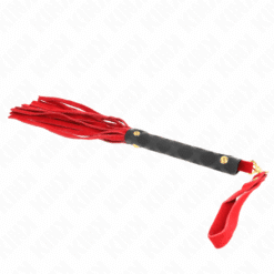 Comprar KINK - LÁTIGO MINI PIEL DE ANTE ROJO 30 CM al mejor precio - Envíos Discretos