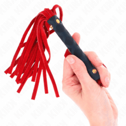 Comprar KINK - LÁTIGO MINI PIEL DE ANTE ROJO 30 CM al mejor precio - Envíos Discretos