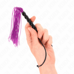 Comprar KINK - MINI LÁTIGO DE SILICONA CON AGARRE 6 BOLAS MORADO 26 CM al mejor precio - Envíos Discretos