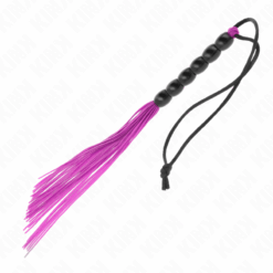 Comprar KINK - MINI LÁTIGO DE SILICONA CON AGARRE 6 BOLAS MORADO 26 CM al mejor precio - Envíos Discretos