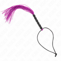 Comprar KINK - MINI LÁTIGO DE SILICONA CON AGARRE 6 BOLAS MORADO 26 CM al mejor precio - Envíos Discretos