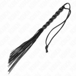 Comprar KINK - MINI LÁTIGO DE SILICONA CON AGARRE 6 BOLAS NEGRO 26 CM al mejor precio - Envíos Discretos