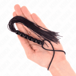 Comprar KINK - MINI LÁTIGO DE SILICONA CON AGARRE 6 BOLAS NEGRO 26 CM al mejor precio - Envíos Discretos