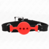 Comprar KINK - MORDAZA 55 x 2 CM DE BOLA 4 CM DE SILICONA COMPLETA TALLA S ROJO AJUSTABLE 35-51 CM al mejor precio - Envíos Discretos