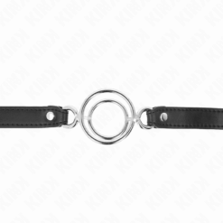 Comprar KINK - MORDAZA CON MÚLTIPLES JUNTAS TÓRICAS 5 CM NEGRO 63 X 2.5 CM al mejor precio - Envíos Discretos