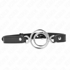 Comprar KINK - MORDAZA CON MÚLTIPLES JUNTAS TÓRICAS 5 CM NEGRO 63 X 2.5 CM al mejor precio - Envíos Discretos