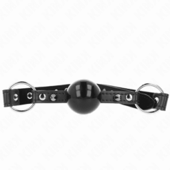 Comprar KINK - MORDAZA DE BOLA 4 CM CON REMACHE DE PUNTA Y CIERRE A PRESIÓN 65 x 2 CM al mejor precio - Envíos Discretos