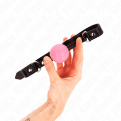 Comprar KINK - MORDAZA DE BOLA 4 CM DE ORO ROSA 60 x 2 CM al mejor precio - Envíos Discretos