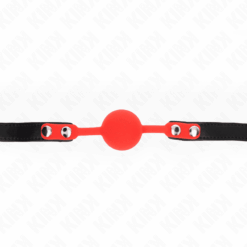 Comprar KINK - MORDAZA DE BOLA 4 CM DE SILICONA CON CANDADO 60 x 2 CM al mejor precio - Envíos Discretos