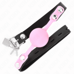 Comprar KINK - MORDAZA DE BOLA 4 CM DE SILICONA LUMINOSA 60 x 2 CM al mejor precio - Envíos Discretos