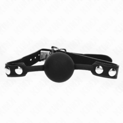 Comprar KINK - MORDAZA DE BOLA 4 CM DE SILICONA MODELO 1 CON CANDADO 60 x 2 CM al mejor precio - Envíos Discretos