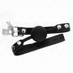 Comprar KINK - MORDAZA DE BOLA 4 CM DE SILICONA MODELO 1 CON CANDADO 60 x 2 CM al mejor precio - Envíos Discretos