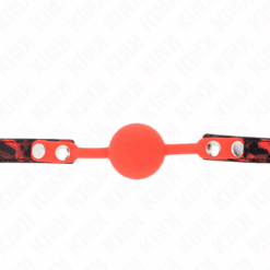 Comprar KINK - MORDAZA DE BOLA 4 CM DE SILICONA MODELO 2 CON CANDADO 60 x 2 CM al mejor precio - Envíos Discretos