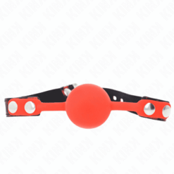 Comprar KINK - MORDAZA DE BOLA 4 CM DE SILICONA MODELO 2 CON CANDADO 60 x 2 CM al mejor precio - Envíos Discretos