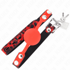 Comprar KINK - MORDAZA DE BOLA 4 CM DE SILICONA MODELO 2 CON CANDADO 60 x 2 CM al mejor precio - Envíos Discretos