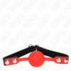 Comprar KINK - MORDAZA DE BOLA 4 CM DE SILICONA ROJA 60 x 2 CM al mejor precio - Envíos Discretos
