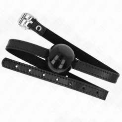 Comprar KINK - MORDAZA DE BOLA 4 CM SÓLIDA SIMPLE NEGRO 65 x 1.5 CM al mejor precio - Envíos Discretos