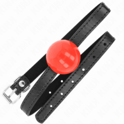 Comprar KINK - MORDAZA DE BOLA 4 CM SÓLIDA SIMPLE ROJO 65 x 1.5 CM al mejor precio - Envíos Discretos