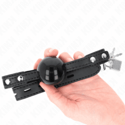 Comprar KINK - MORDAZA DE BOLA 4 CM SUAVE DE TPE MODELO 3 60 x 2 CM AJUSTABLE 37-52 CM al mejor precio - Envíos Discretos