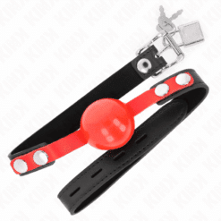 Comprar KINK - MORDAZA DE BOLA 4 CM SUAVE DE TPE MODELO 4 60 x 2 CM AJUSTABLE 37-52 CM al mejor precio - Envíos Discretos