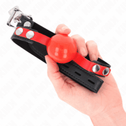Comprar KINK - MORDAZA DE BOLA 4 CM SUAVE DE TPE MODELO 4 60 x 2 CM AJUSTABLE 37-52 CM al mejor precio - Envíos Discretos