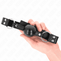 Comprar KINK - MORDAZA DE BOLA 4 CM SUAVE Y SÓLIDA CON CORREA DE POLIPIEL 62 x 2.5 CM AJUSTABLE 42-58 CM al mejor precio - Envíos Discretos