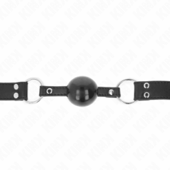 Comprar KINK - MORDAZA DE BOLA 4 CM SUAVE Y SÓLIDA CON CORREA DE POLIPIEL 62 x 2.5 CM AJUSTABLE 42-58 CM al mejor precio - Envíos Discretos