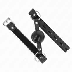 Comprar KINK - MORDAZA DE BOLA 4 CM TPE CON CANDADO NEGRO 60 x 2 CM al mejor precio - Envíos Discretos