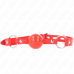 Comprar KINK - MORDAZA DE BOLA 4 CM TPE CON CANDADO ROJO 60 x 2 CM al mejor precio - Envíos Discretos