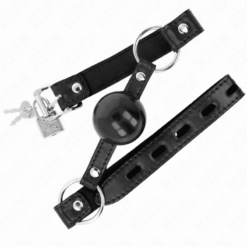 Comprar KINK - MORDAZA DE BOLA 4 CM TPE NEGRO 60 x 2 CM al mejor precio - Envíos Discretos