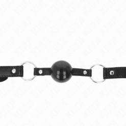 Comprar KINK - MORDAZA DE BOLA 4 CM TPE NEGRO 60 x 2 CM al mejor precio - Envíos Discretos