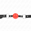 Comprar KINK - MORDAZA DE BOLA 4 CM TPE ROJO 60 x 2 CM al mejor precio - Envíos Discretos