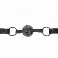 Comprar KINK - MORDAZA DE BOLA 4.5 CM CON PATRÓN DE DIAMANTE MODELO 3 64.5 CM AJUSTABLE 42- 60 CM al mejor precio - Envíos Discretos