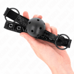 Comprar KINK - MORDAZA DE BOLA 4.5 CM CON PATRÓN DE DIAMANTE MODELO 3 64.5 CM AJUSTABLE 42- 60 CM al mejor precio - Envíos Discretos