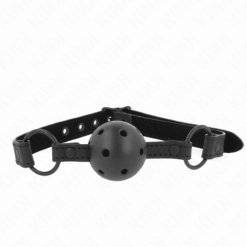 Comprar KINK - MORDAZA DE BOLA 4.5 CM DE NEOPRENO 63.5 X 2 CM AJUSTABLE 41 X 59 CM al mejor precio - Envíos Discretos